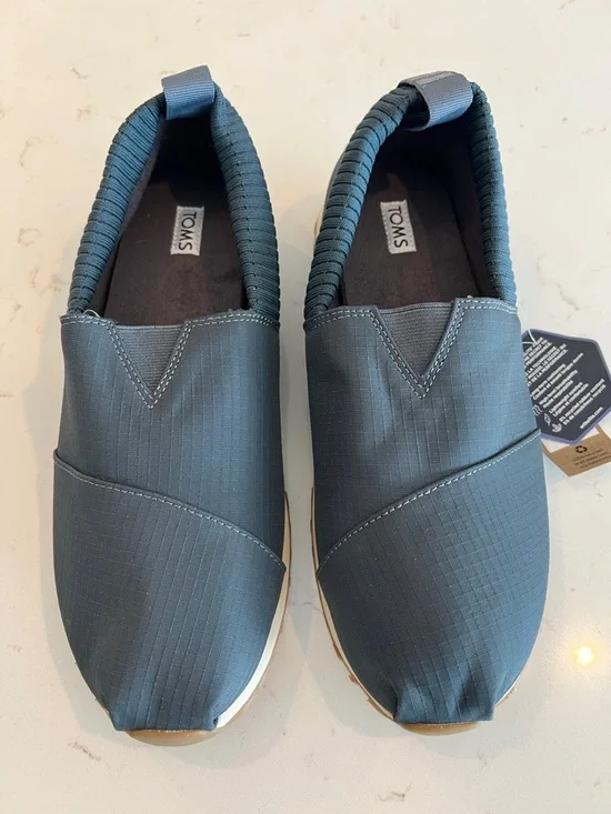 TOMS Alpargata Resident Slip-On Shoes Ripstop Dark Slate Sz 7 NWT - Picture 1 of 9